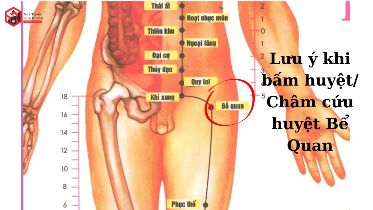Những lưu ý khi châm cứu, bấm huyệt Bể Quan