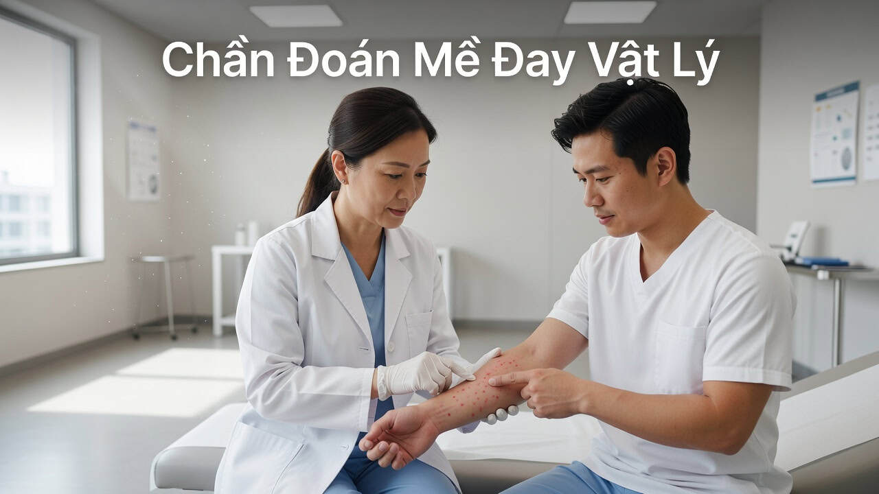 Test chẩn đoán mề đay vật lý bằng các phương pháp kích thích như lạnh, áp lực, ma sát và nhiệt giúp xác định đúng thể bệnh mày đay cảm ứng