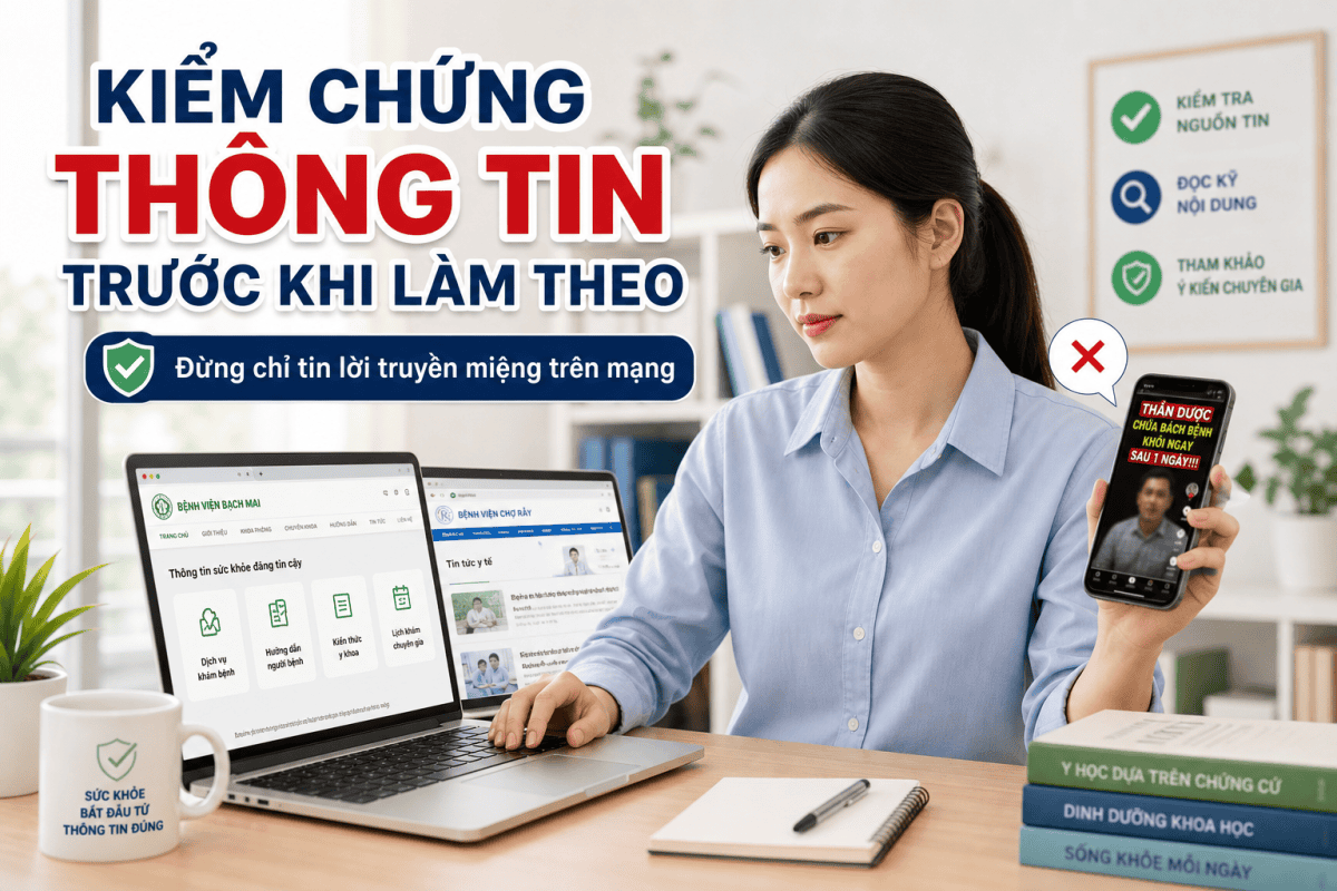 KIỂM CHỨNG THÔNG TIN TRƯỚC KHI LÀM THEO