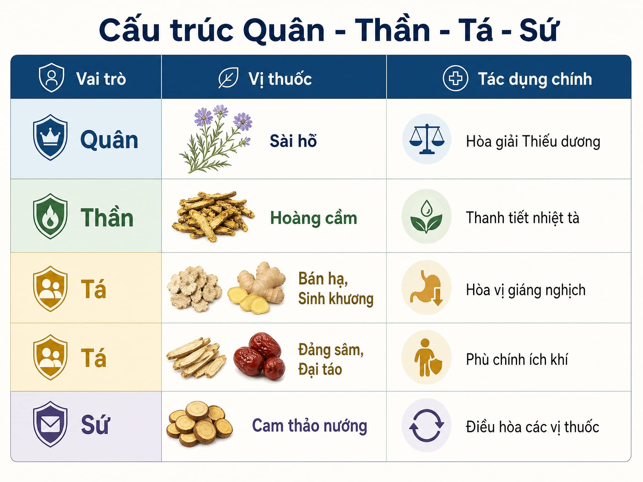 Thành phần của bài thuốc gồm những vị nào?