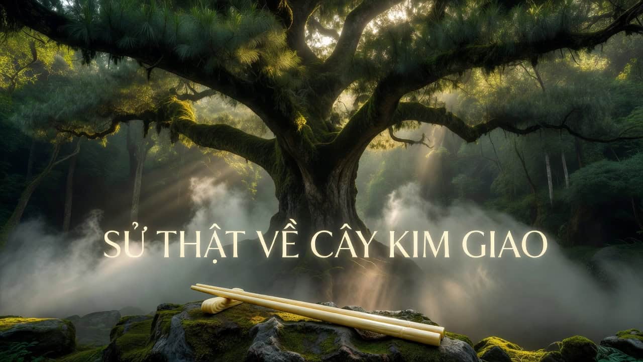 Hình ảnh cây Kim Giao trong rừng tự nhiên, biểu tượng của cây thuốc Đông y.