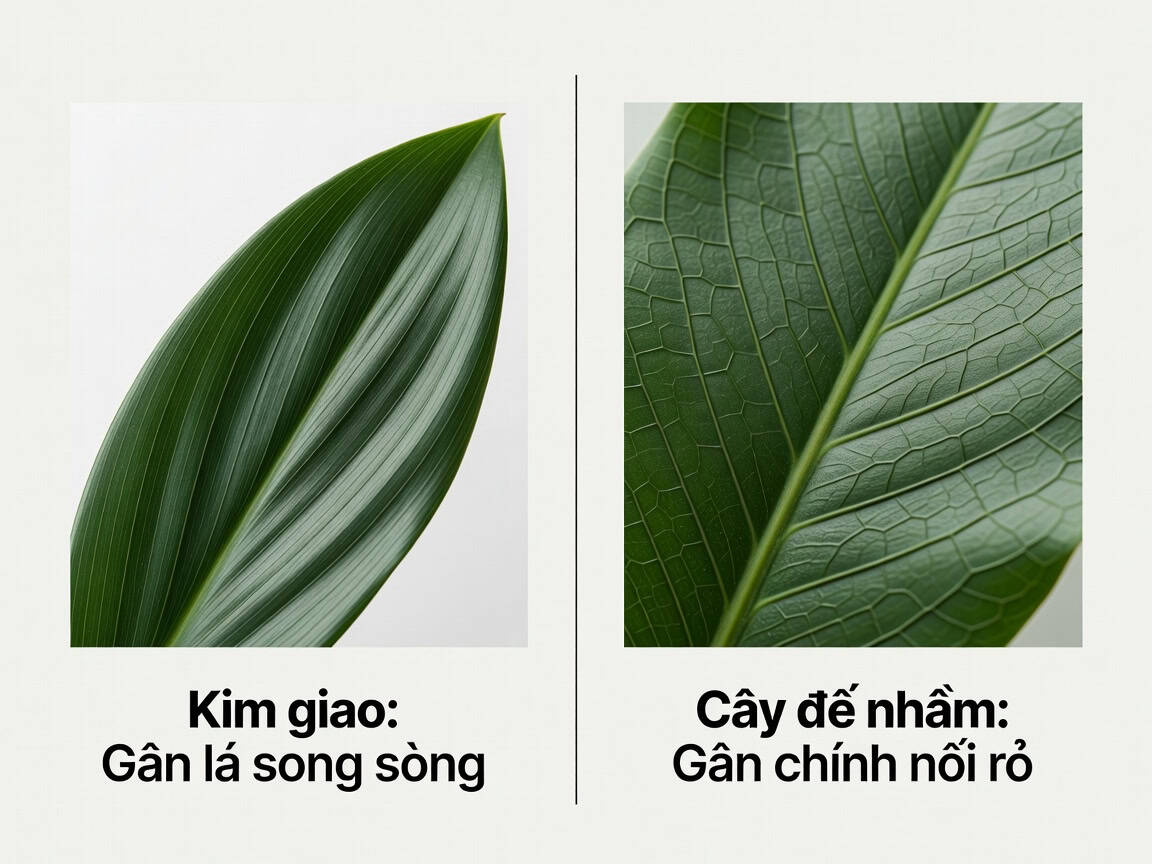 Cây kim giao có dễ nhầm với loài cây nào khác không?